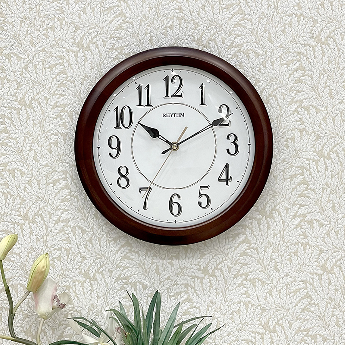 Đồng hồ treo tường RHYTHM (Wooden Wall Clocks) CMG131NR06 (Kích ...