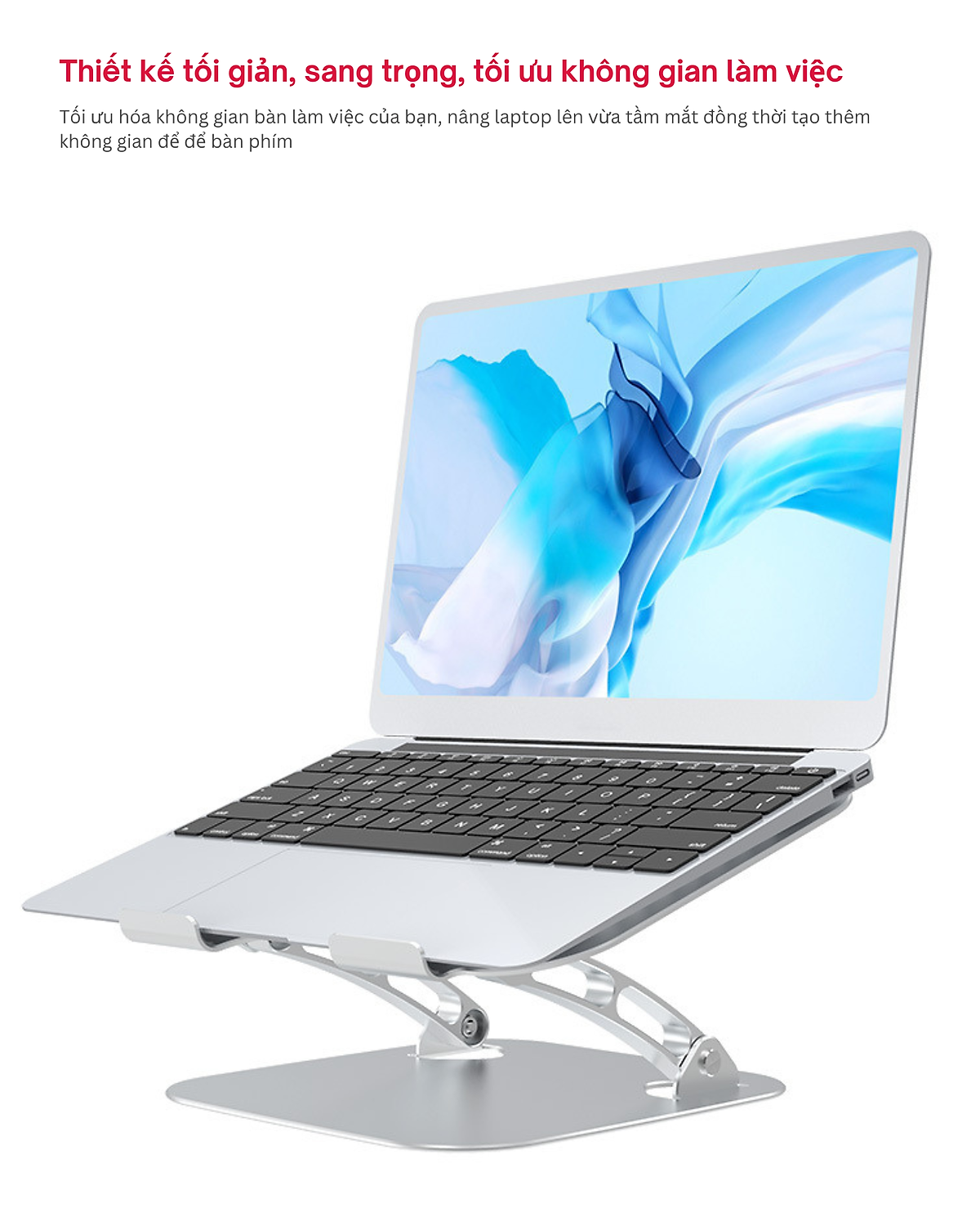 Giá Đỡ Máy Tính, Laptop, iPad, Macbook Hợp Kim Nhôm Cao Cấp. Hỗ Trợ Tản Nhiệt Chống Mỏi Cổ, Vai, Gáy. Hàng Chính Hãng Tamayoko