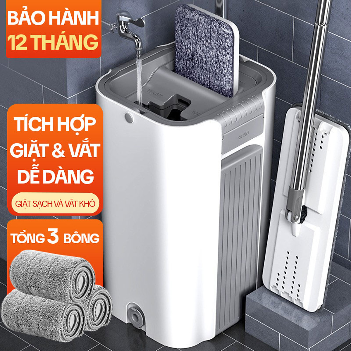 Miếng Lau Nhà Thay Thế Cho Bộ Lau Nhà KITIMOP C6 PLUS-PRO