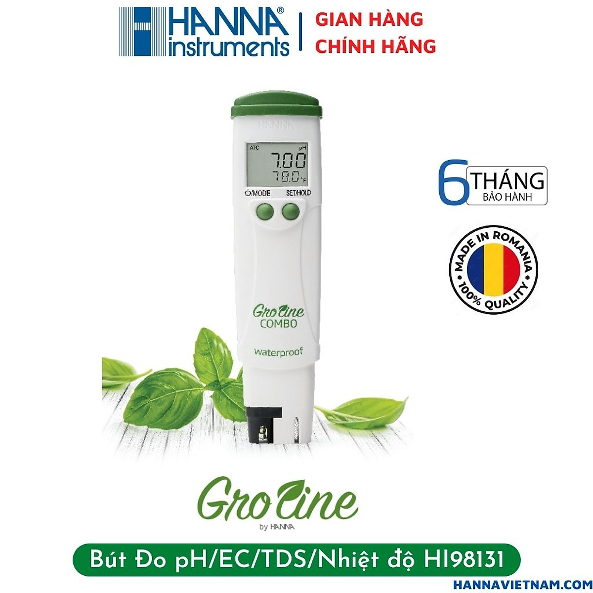 新版 ハンナ PH EC簡易標準液 230ml HI 5036-023 ハンナ インスツルメンツ GroLineコンボ pH EC TDS ℃テスター HI98131