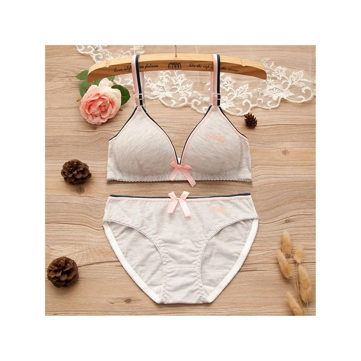 BỘ ĐỒ LÓT ANGEL THUN COTTON KHÔNG GỌNG MÚT CỰC MỎNG