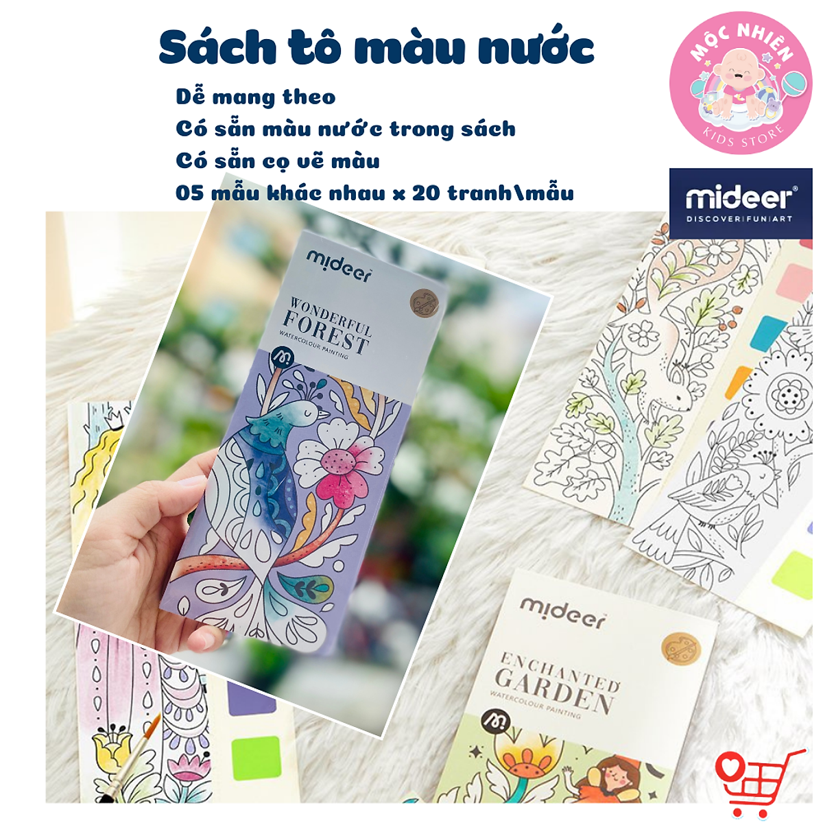 Đồ chơi Tranh tô màu nước Mideer Watercolor Painting