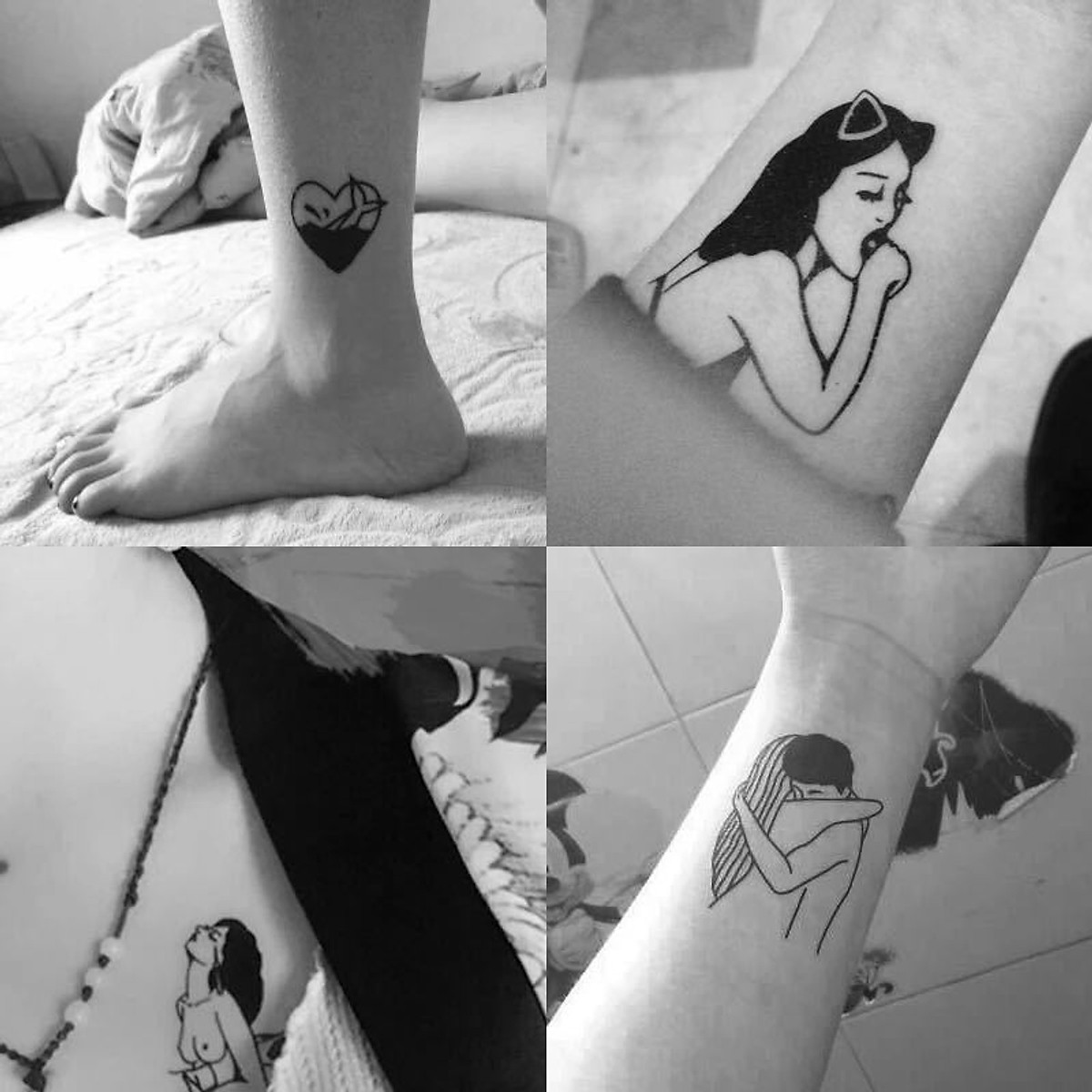 325 Hình Xăm Dán Tattoo Unisex Nam Nữ Cá Tính Tiên Cá Mặt Trăng Sao Đồng Hồ 325 Hình Xăm Dán Tattoo Unisex Nam Nữ Cá Tính Tiên Cá Mặt Trăng Sao Đồng Hồ