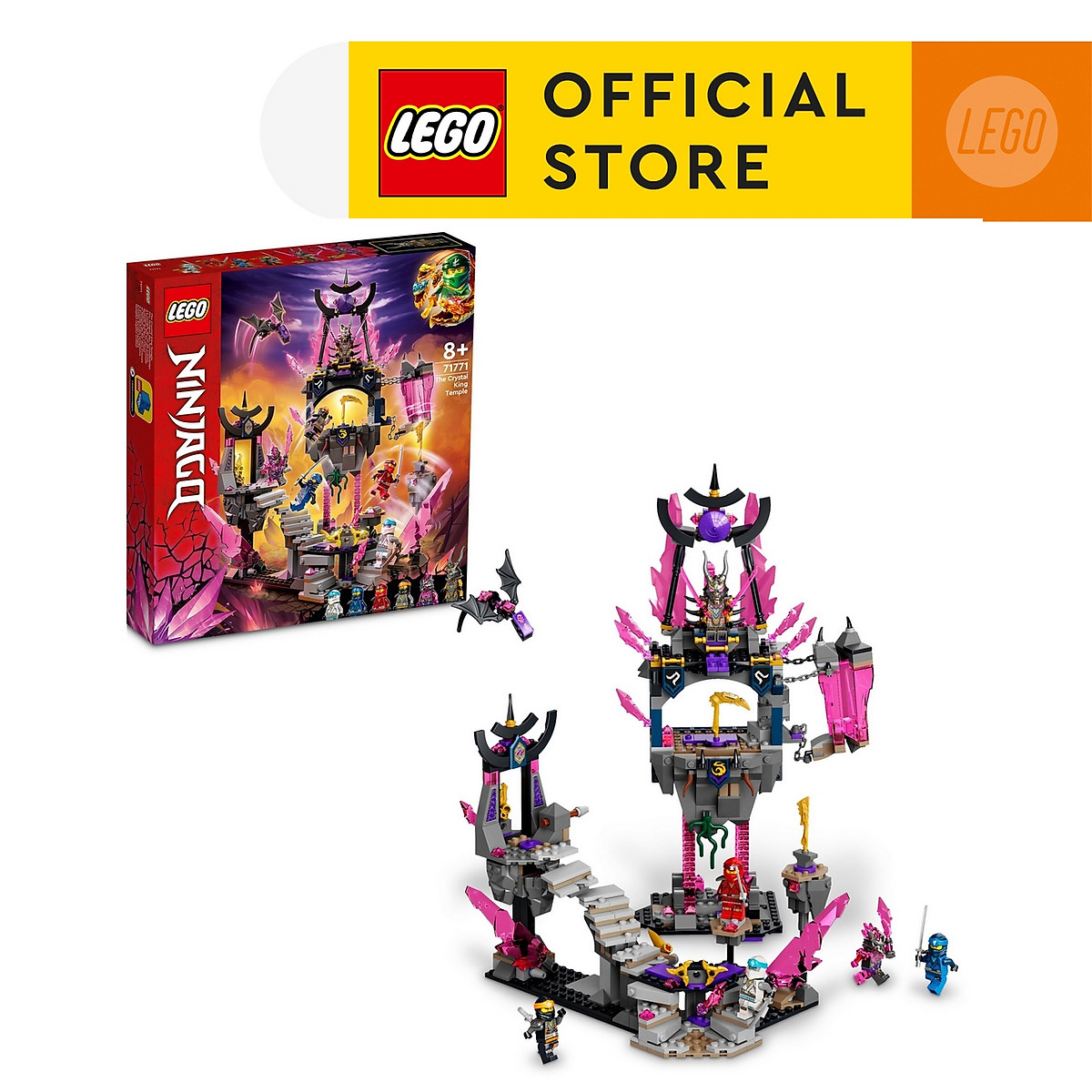 LEGO Ninjago 71771 Đền thần của Chúa Tể Crystal (703 chi tiết)