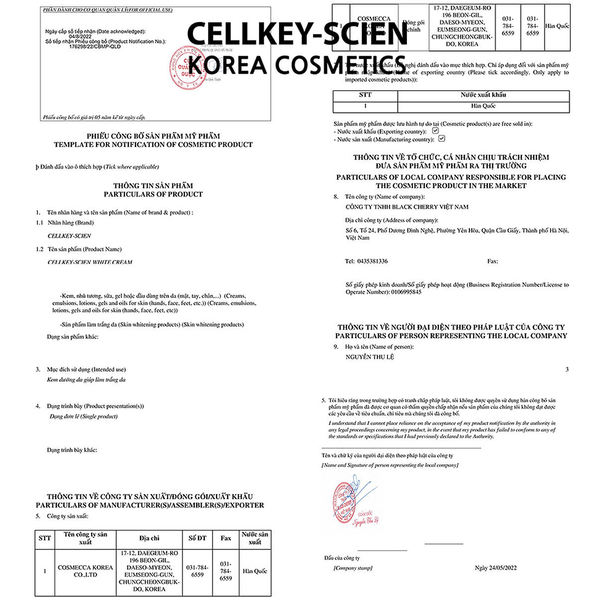 Kem Dưỡng Ẩm Trắng Da Ban Đêm Tế Bào Gốc Phục Hồi Trẻ Hoá Da Và Chống Lão Hoá Cellkey-Scien White Cream (30g)