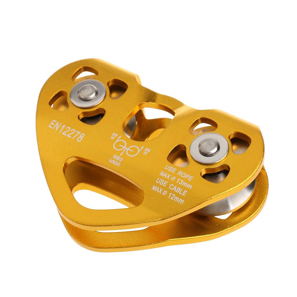 Rock Climbing 30kN Heavy Duty Zip Line Cable Trolley Fast Speed Pulley