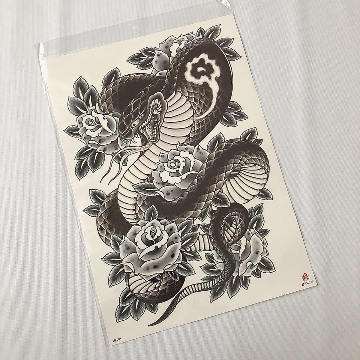 Hình xăm dán kín lưng tattoo full lưng 34x48cm - Hình xăm