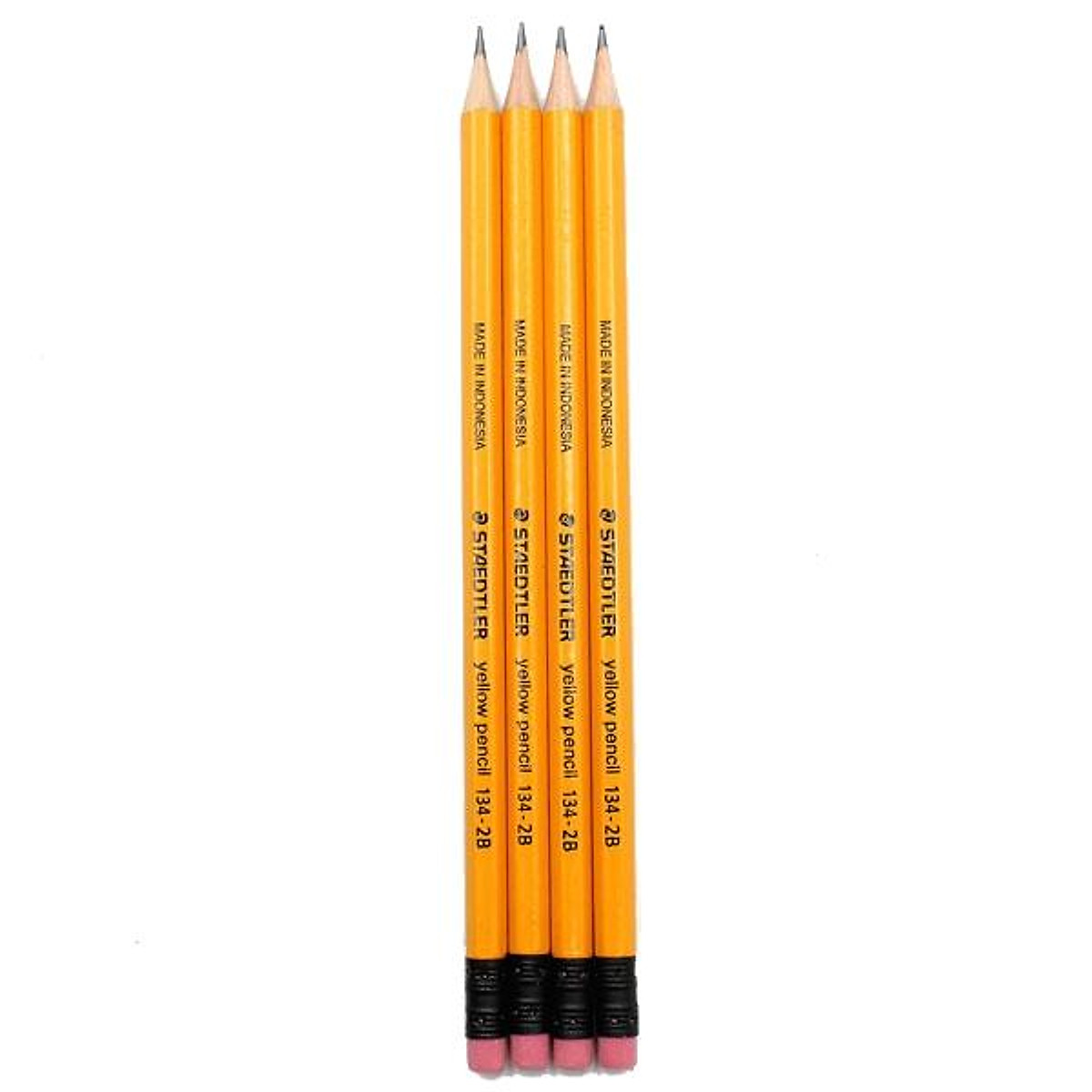 Bộ 4 Bút Chì Gỗ 2B Staedtler 134 - Thân Cam