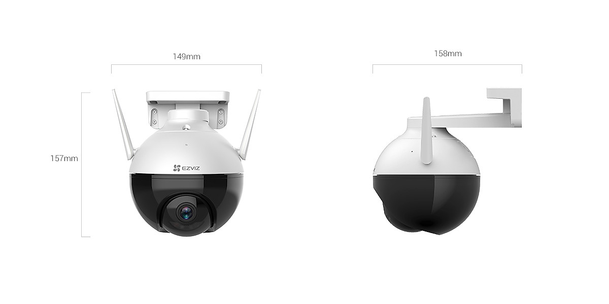 Combo Camera Wi-fi EZVIZ C8C 2MP Ngoài Trời Kèm Thẻ Nhớ 32GB/64GB - Hàng Chính Hãng