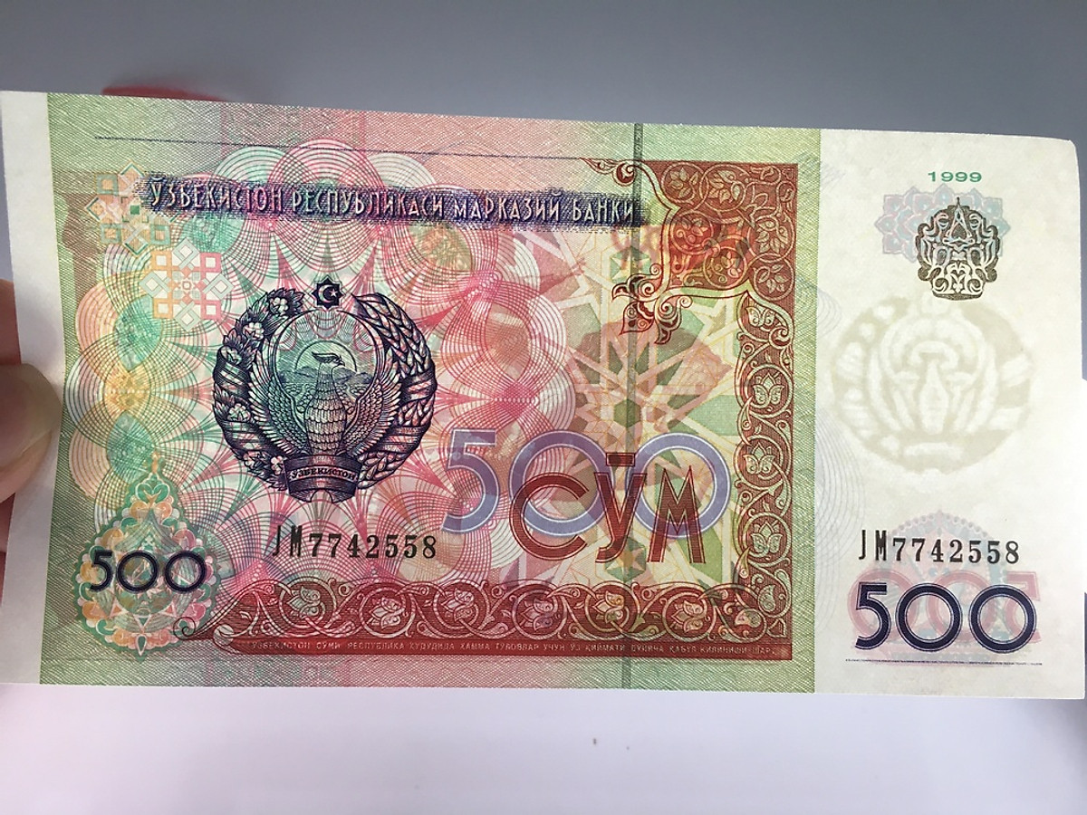 Tiền 500 Som của Uzbekistan hình con Ngựa , tặng phơi nylon bảo ...