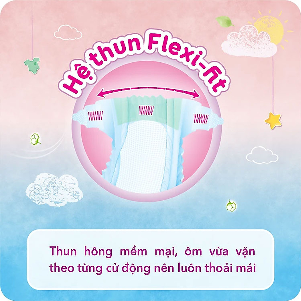 Tã dán sơ sinh êm mềm khô thoáng Bobby
