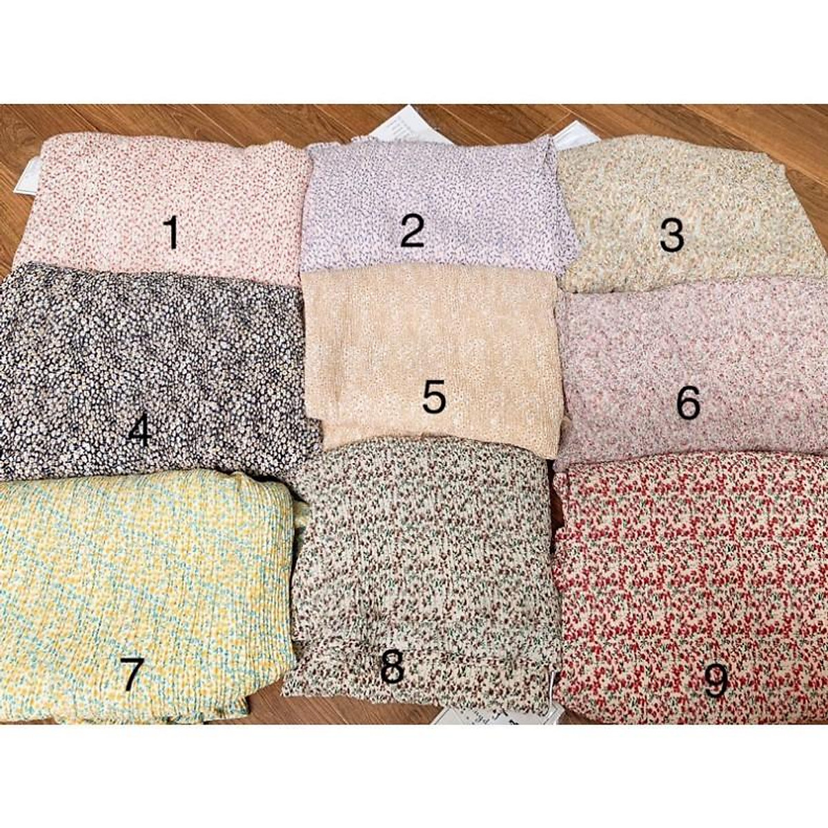 Chân váy dài hoa nhí Hàn Quốc, xếp ly nhỏ cực điệu, cực xinh