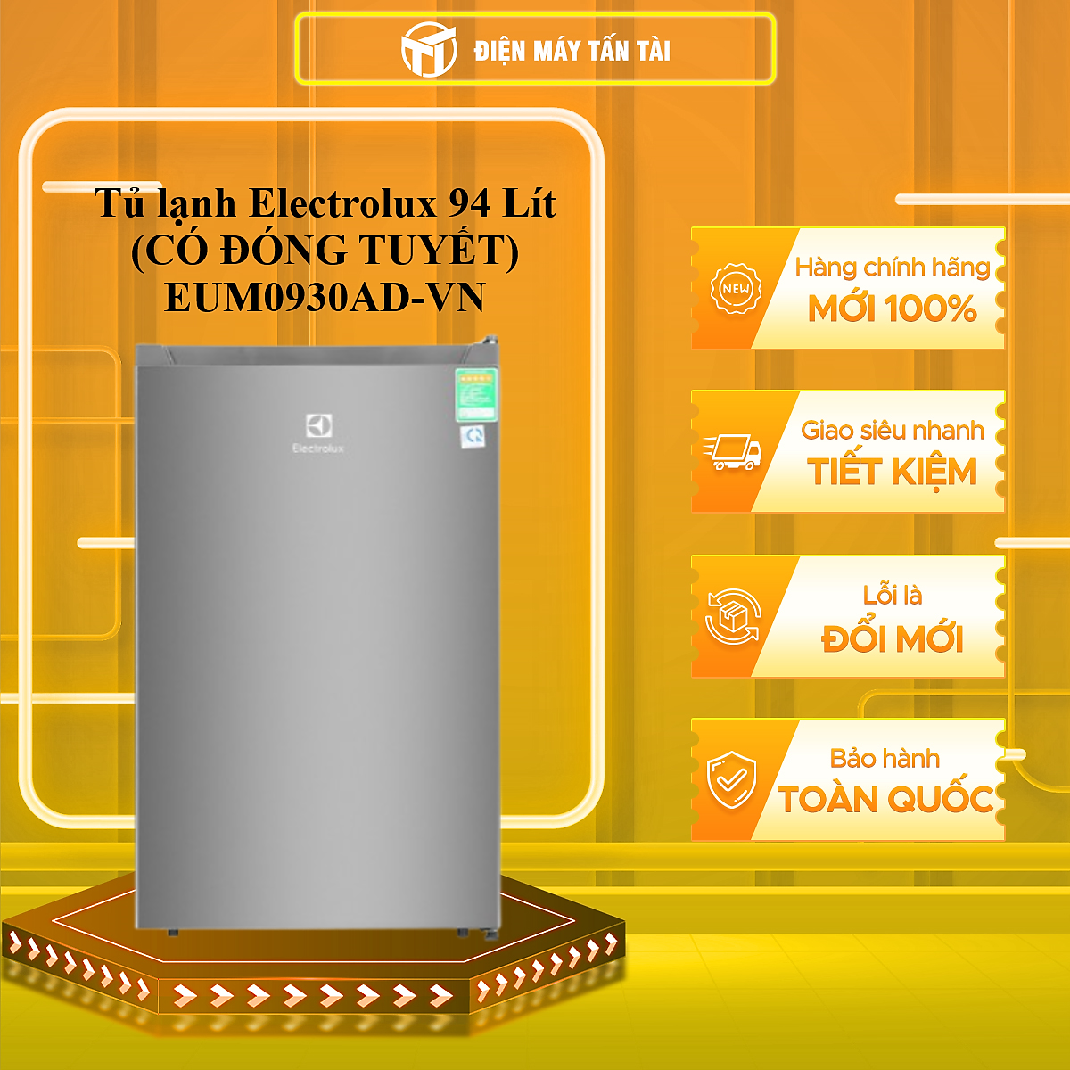 Tủ lạnh Electrolux 94 Lít EUM0930AD-VN