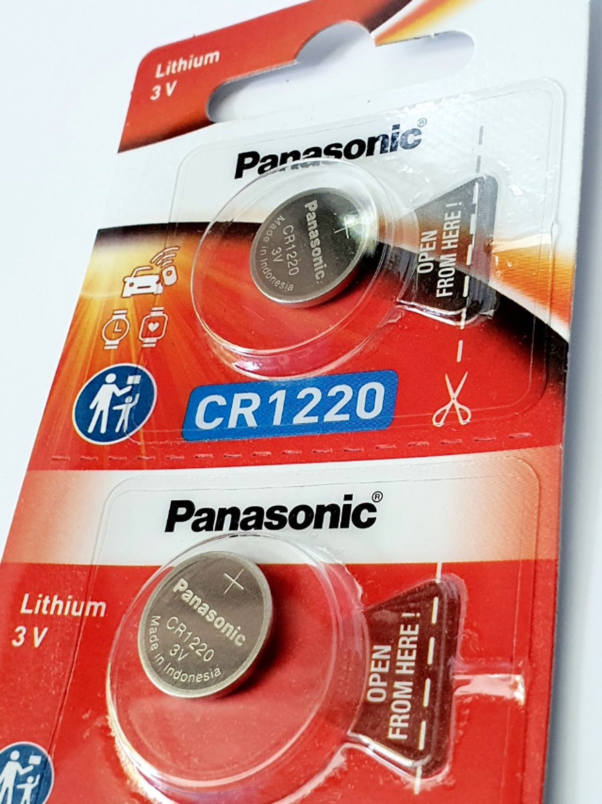 Vỉ 5 Viên Pin CR1220 ( CR 1220/5BE x 1 Vỉ ) Lithium 3V Panasonic - Hàng Chính Hãng