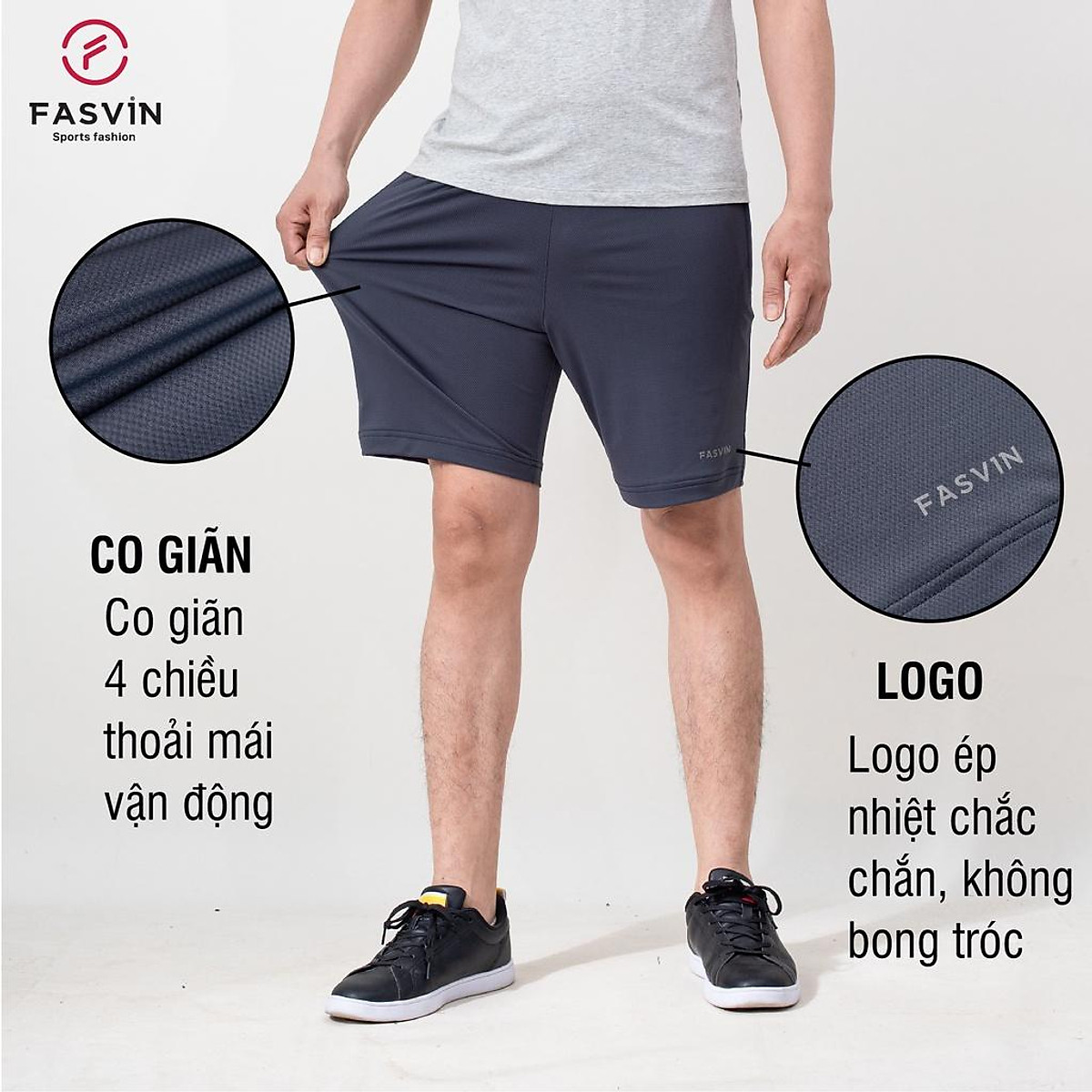 Quần Đùi Nam Thun Lạnh Cao Cấp FASVIN HL22497.HN Hàng Nhà Máy Chất Lượng Đặc Biệt
