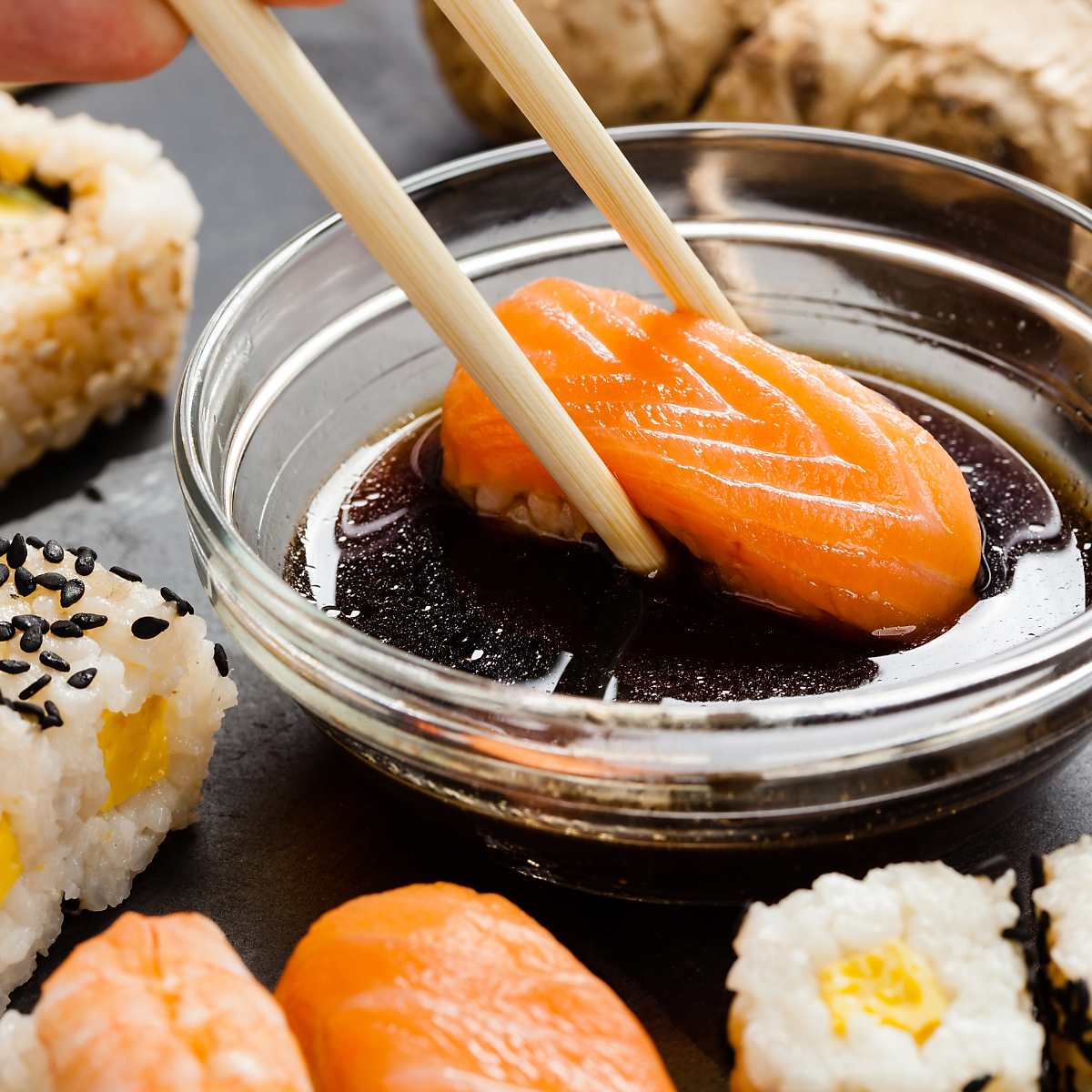 Nước tương Kikkoman ăn sushi, sashimi Nhật Bản [Soy Sauce] 150ML ...