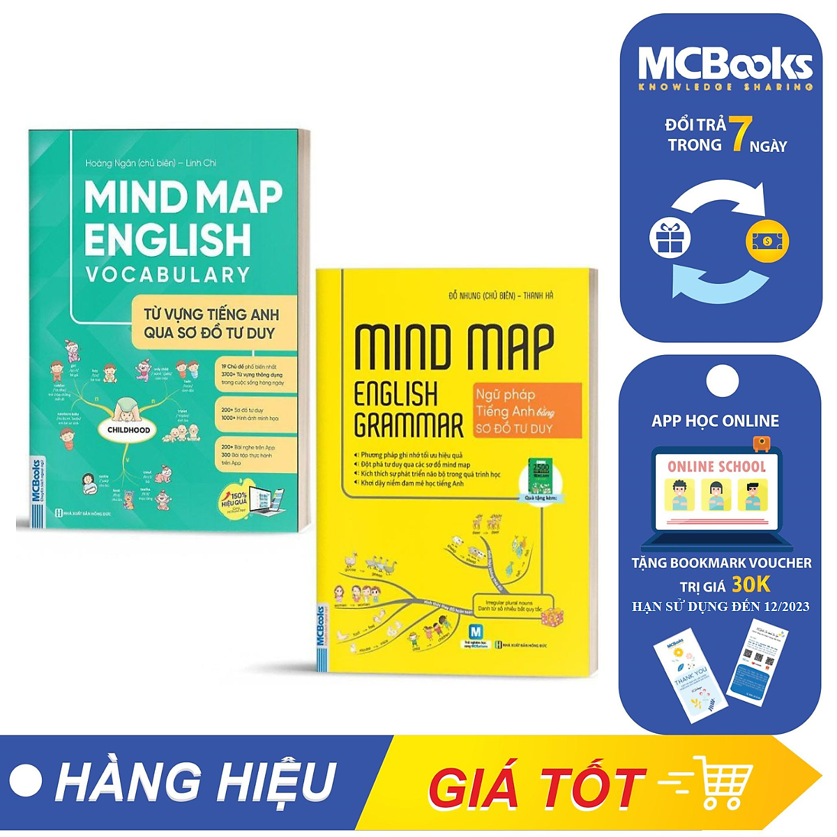 Combo Mind Map English Grammar – Ngữ pháp tiếng anh bằng sơ đồ tư duy Và Từ Vựng Tiếng Anh Qua Sơ Đồ Tư Duy - Nghe Qua App (NHH)
