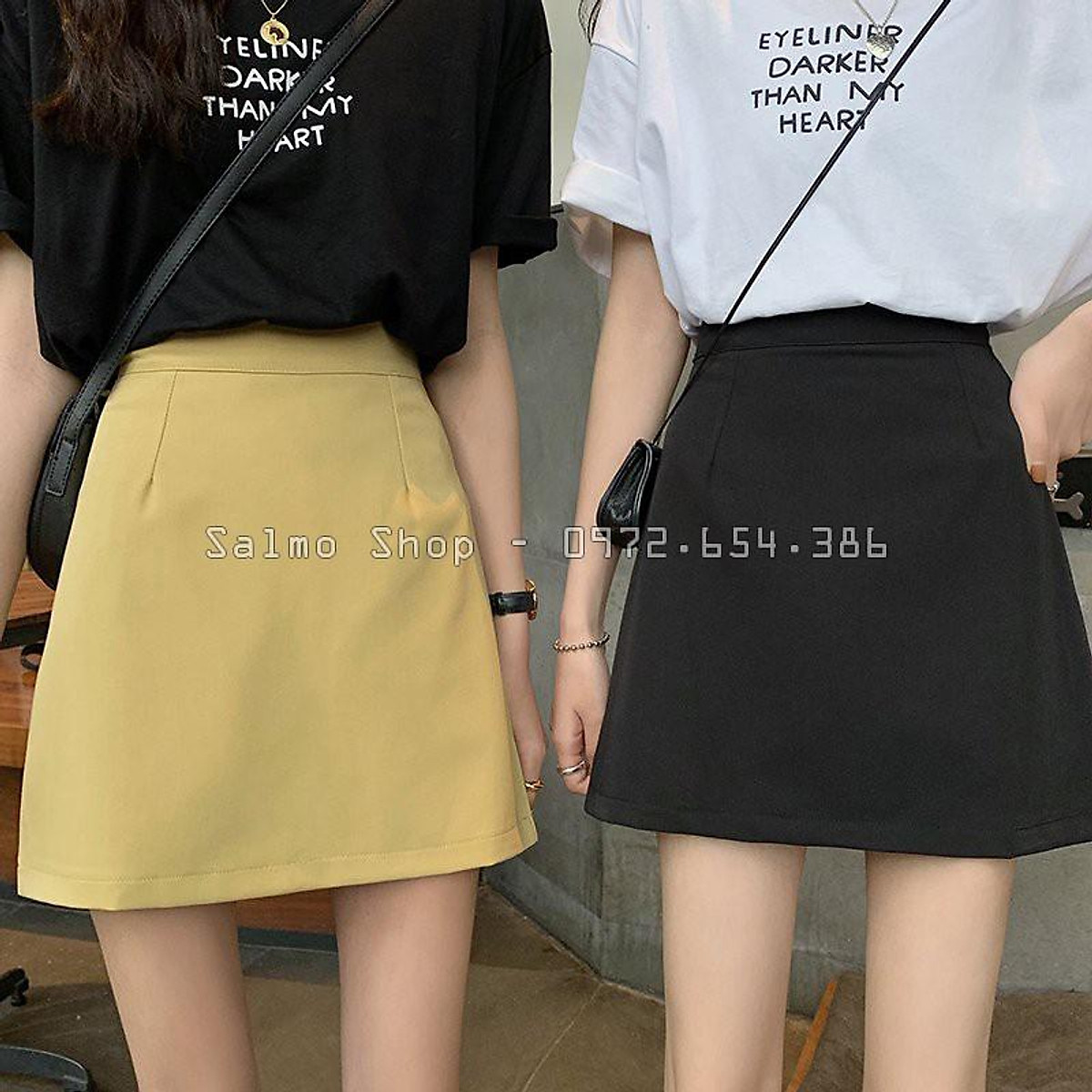 K03545 Chân Váy Xếp Ly Dáng Ngắn  Khéo Fashion