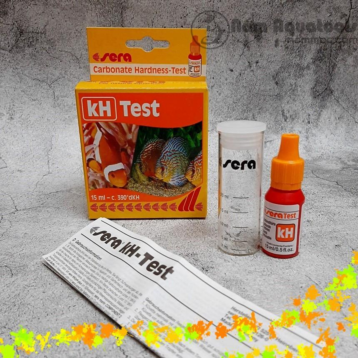 SERA Test Kit Test kH Kiểm tra nhanh Độ Kiềm, chính xác cho hồ cá