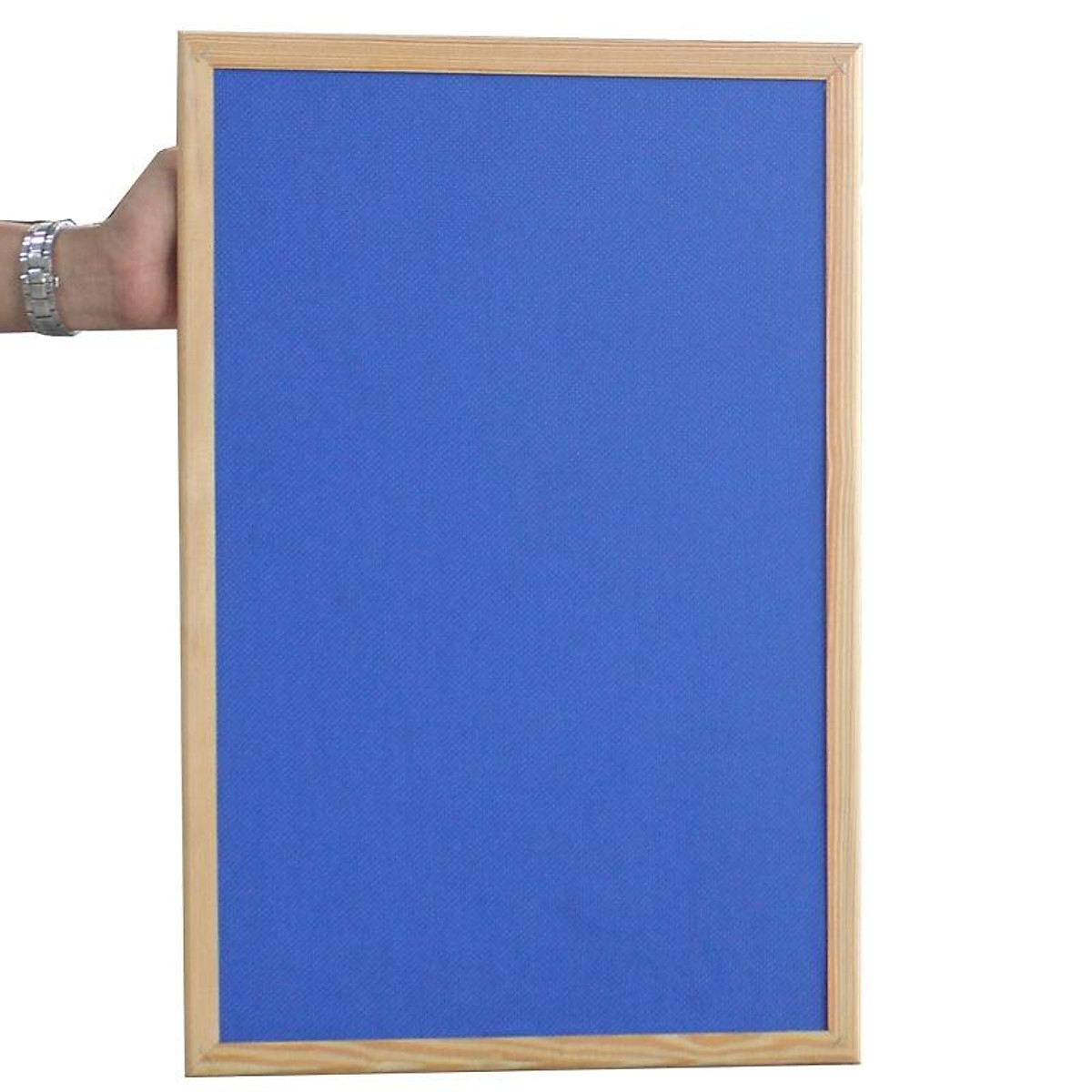 Bảng Treo Tường 2 Mặt - Bảng Ghim Vải Bố + Bảng Bút Lông 60 x 40 cm