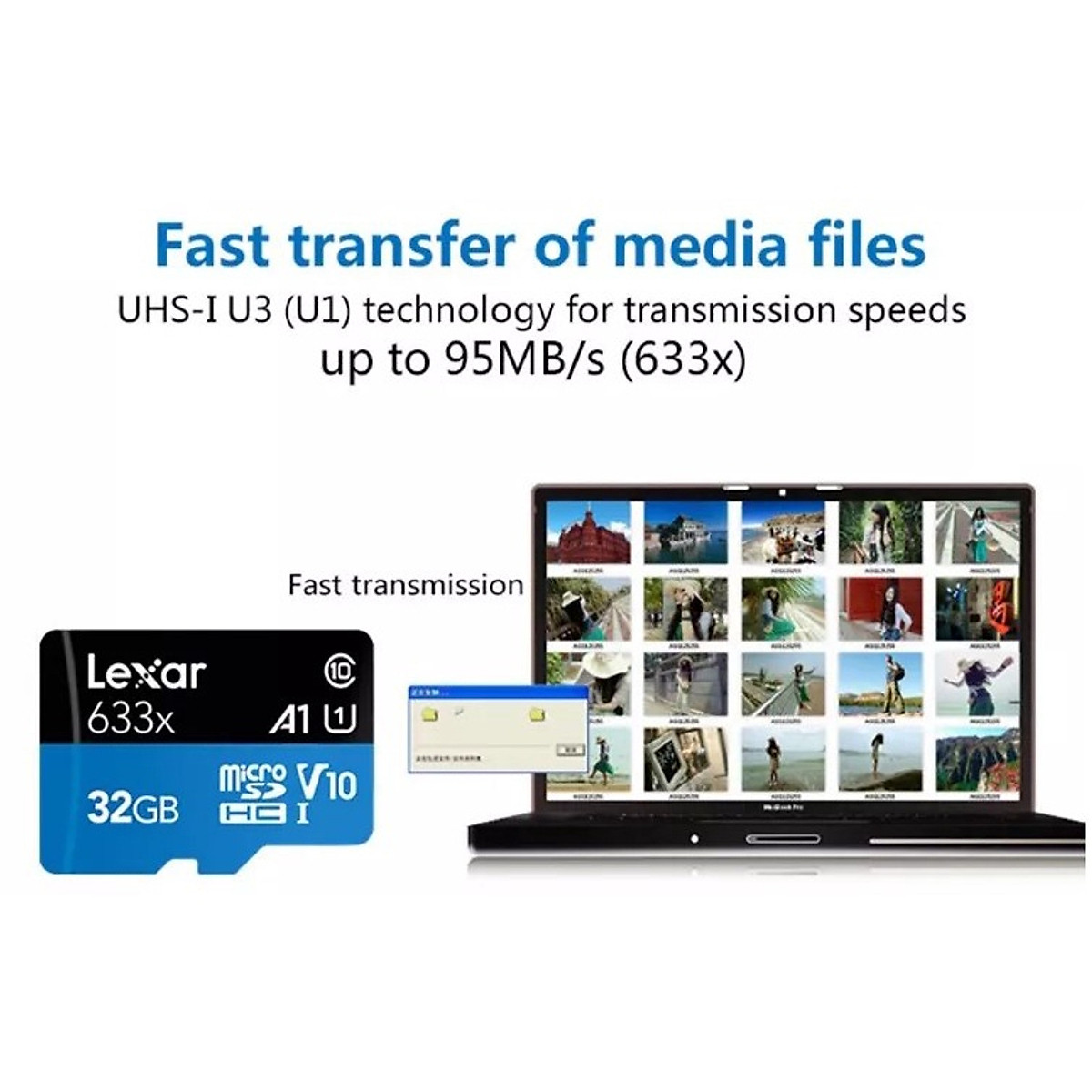 Thẻ nhớ MicroSD Lexar 633x 32GB/64GB - Chuyên dụng cho Camera, Tốc độ đọc lên đến 100MB/s - HÀNG CHÍNH HÃNG