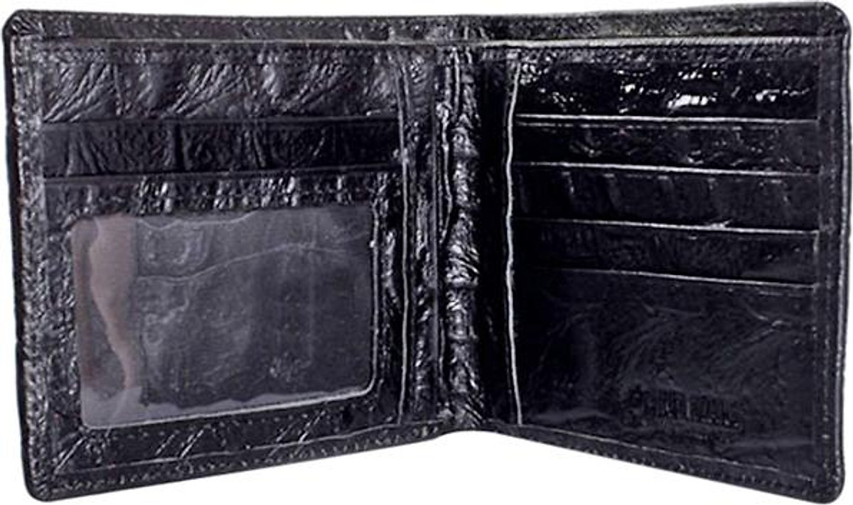 Ví Nam Vân Cá Sấu Huy Hoàng HT2117 (12.5 x 10 cm) - Đen