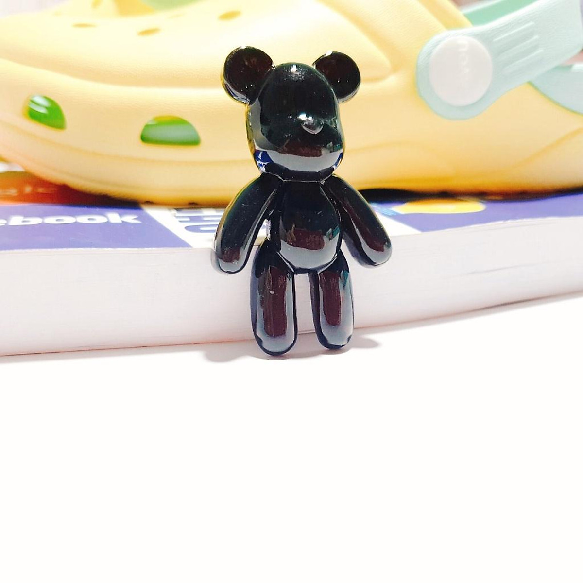 Nút cài dép sticker jibbitz 3D loại nhựa cứng To gắn dép có lỗ