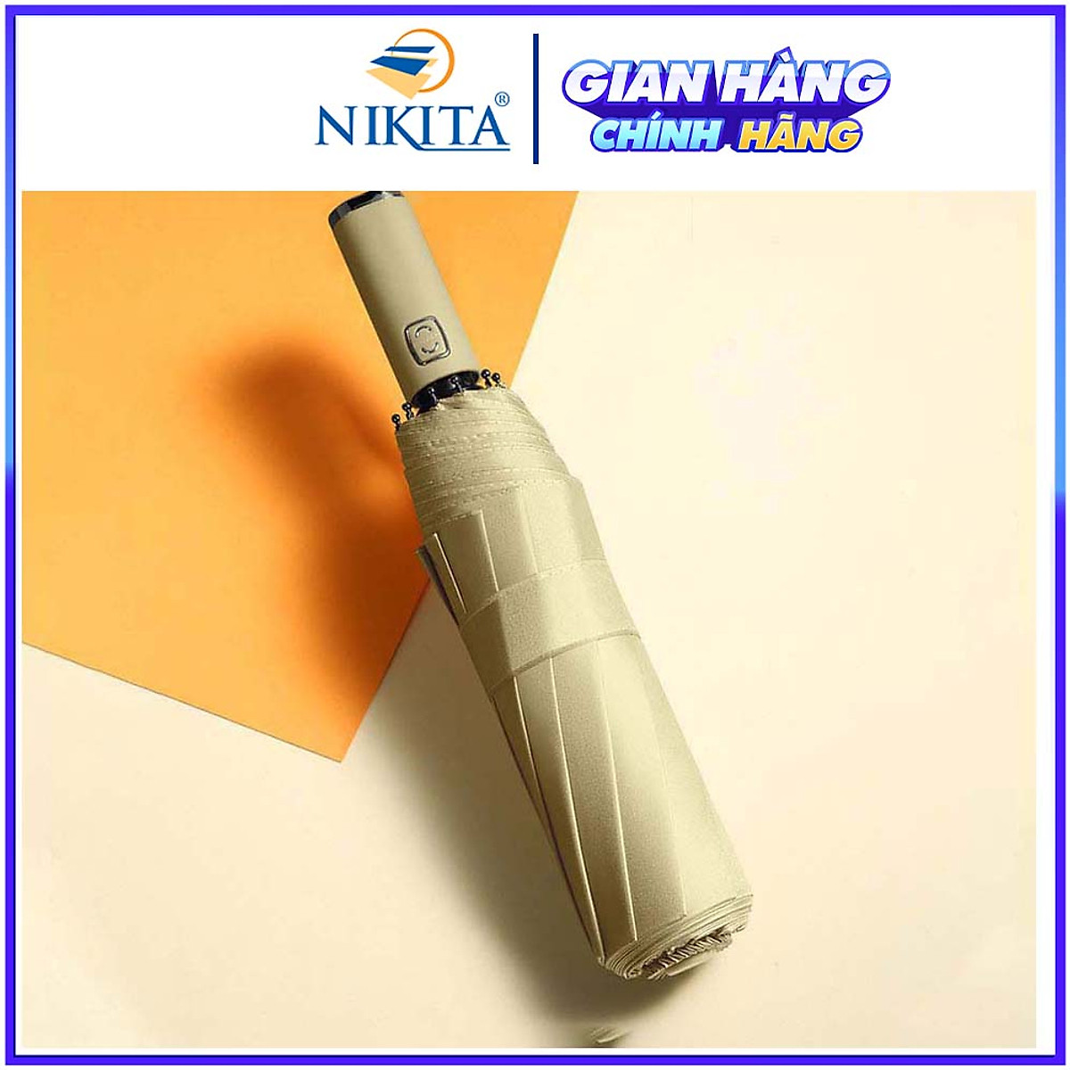 Ô dù che mưa cỡ lớn tự động đóng mở, gấp gọn tiện lợi - Thiết kế mở ngược chống ướt khi mở, gập - Chính hãng NIKITA