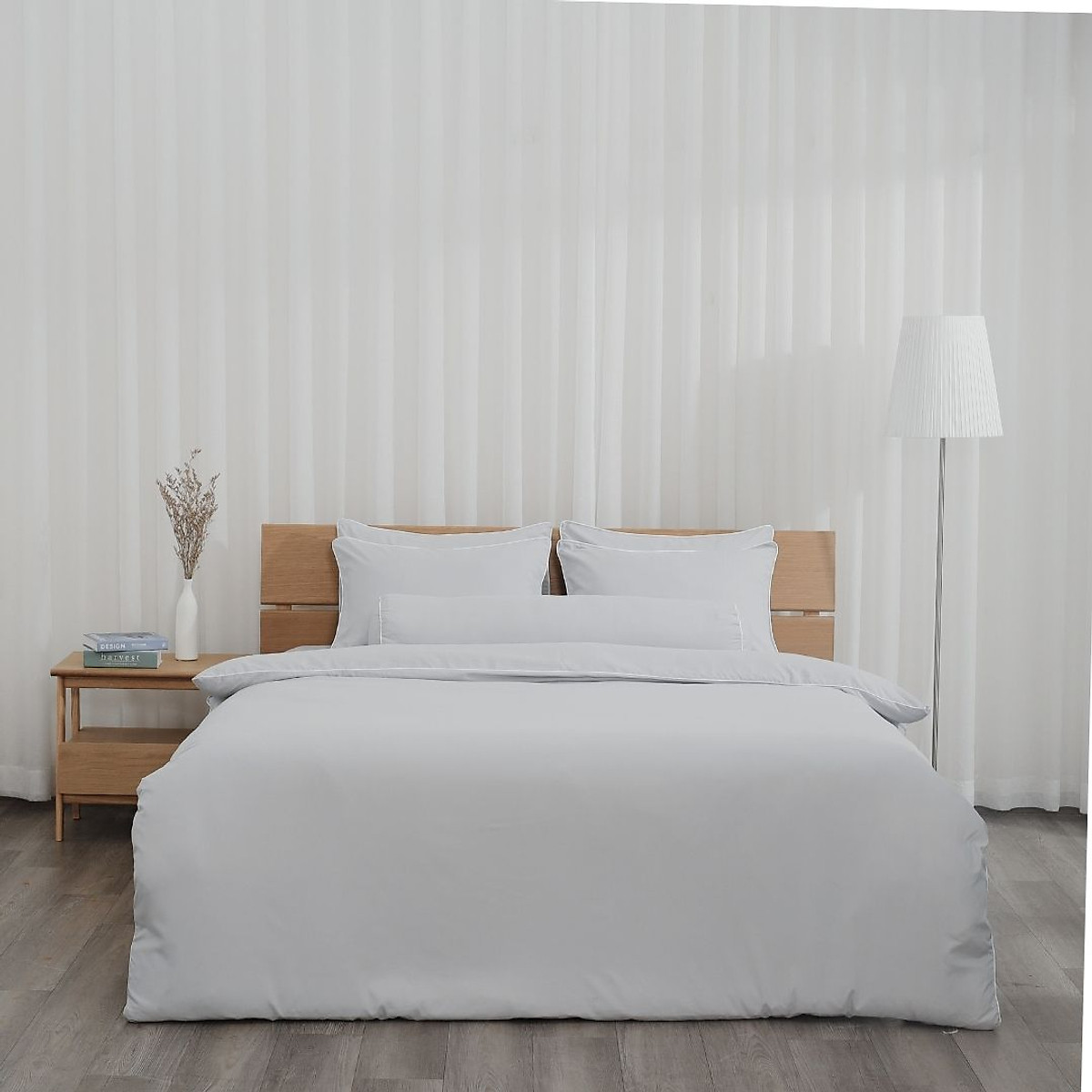 Bộ ga giường Hàn Quốc K-Bedding by Everon KMS chất vải Microfiber (không bao gồm chăn)