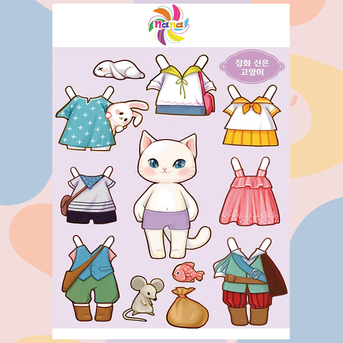 Búp bê giấy (paper doll) thay đồ thời trang đồ chơi cắt thủ công ...