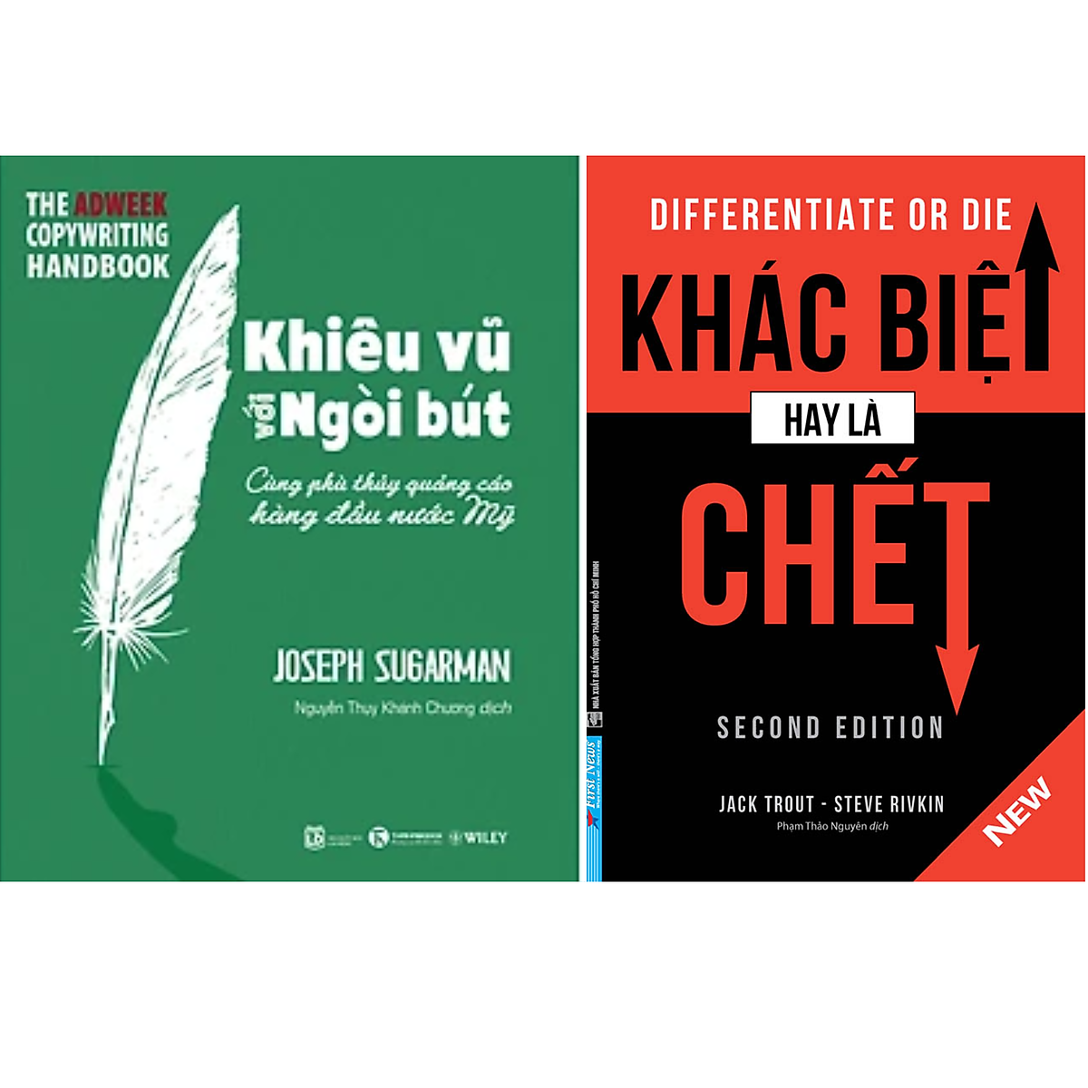 Combo Marketing - Bán Hàng: Khác Biệt Hay Là Chết + Khiêu Vũ Với Ngòi Bút (Bộ 2 cuốn - Tặng kèm bookmark Happy Life)