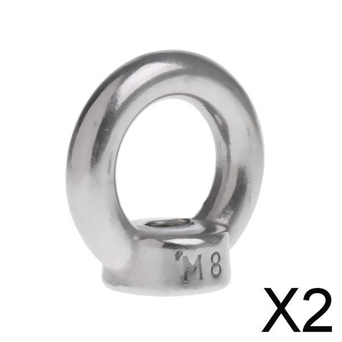 2xM6/M8/M10/M12M22 304 Stainless Steel Lifting Eye Nut Shape Nuts 8mm