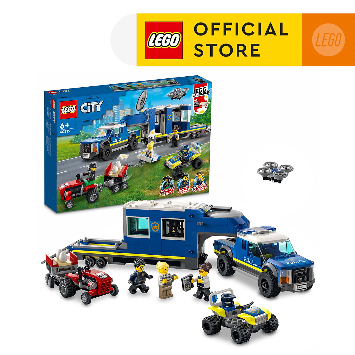 LEGO City 60315 Trạm cảnh sát lưu động (436 chi tiết) - Lắp ghép ...
