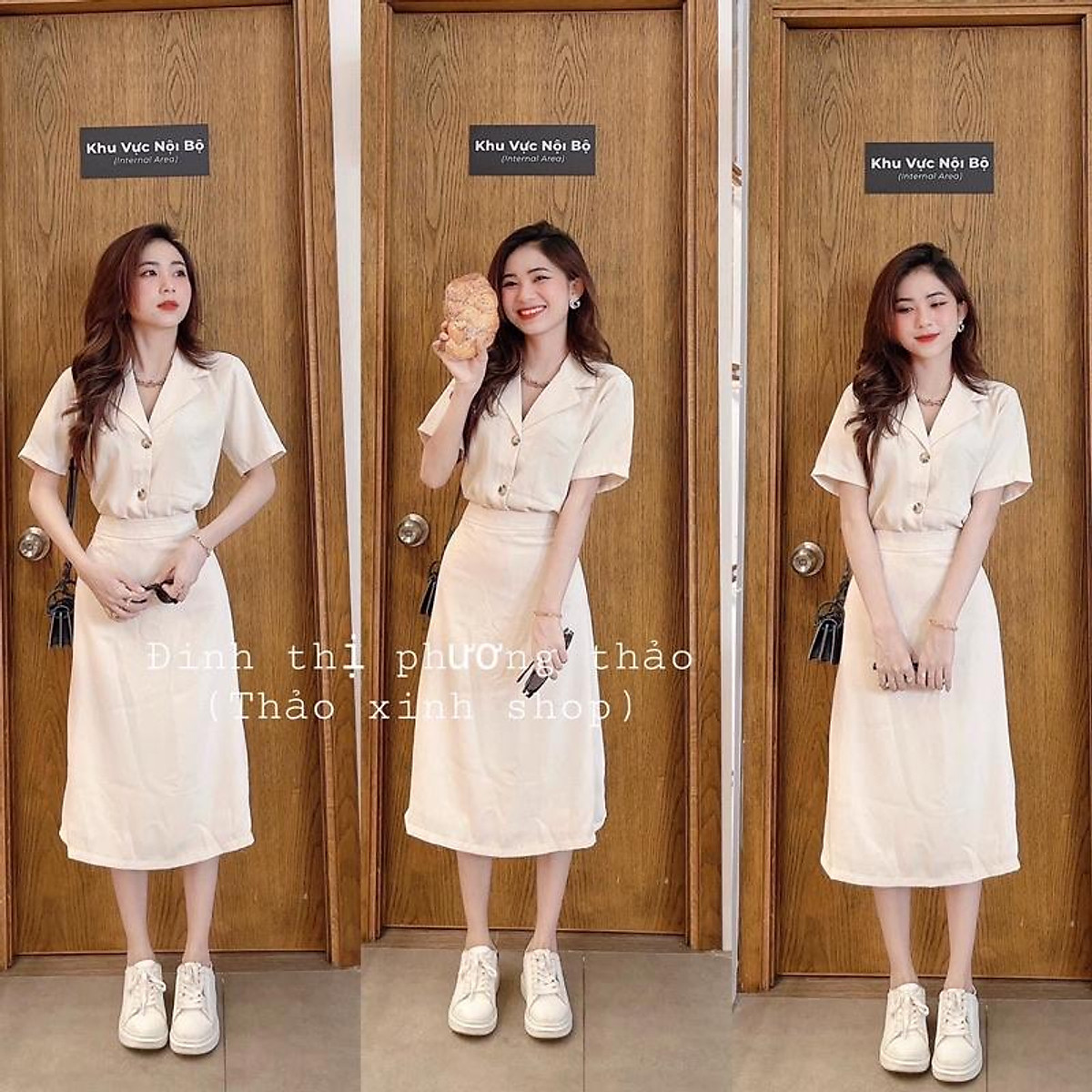 Set Áo Vest kèm Chân váy chất Vest EMVY  S12