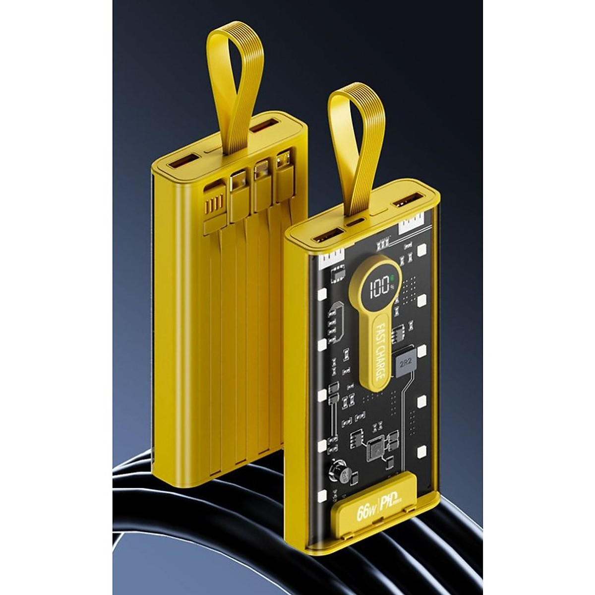 Sạc Dự Phòng 20000mAh - 66W Siêu nhanh sạc nạp dùng bộ vi mạch thế hệ mới - Hàng nhập khẩu