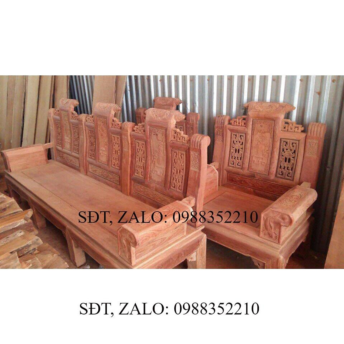 Bộ Bàn Ghế Đồng Kỵ Kiểu Âu Á Hộp Loại 2m2 và 2m4 gỗ hương đỏ Bộ Bàn Ghế Đồng Kỵ Kiểu Âu Á Hộp Loại 2M2 Và 2M4 Gỗ Hương Đỏ