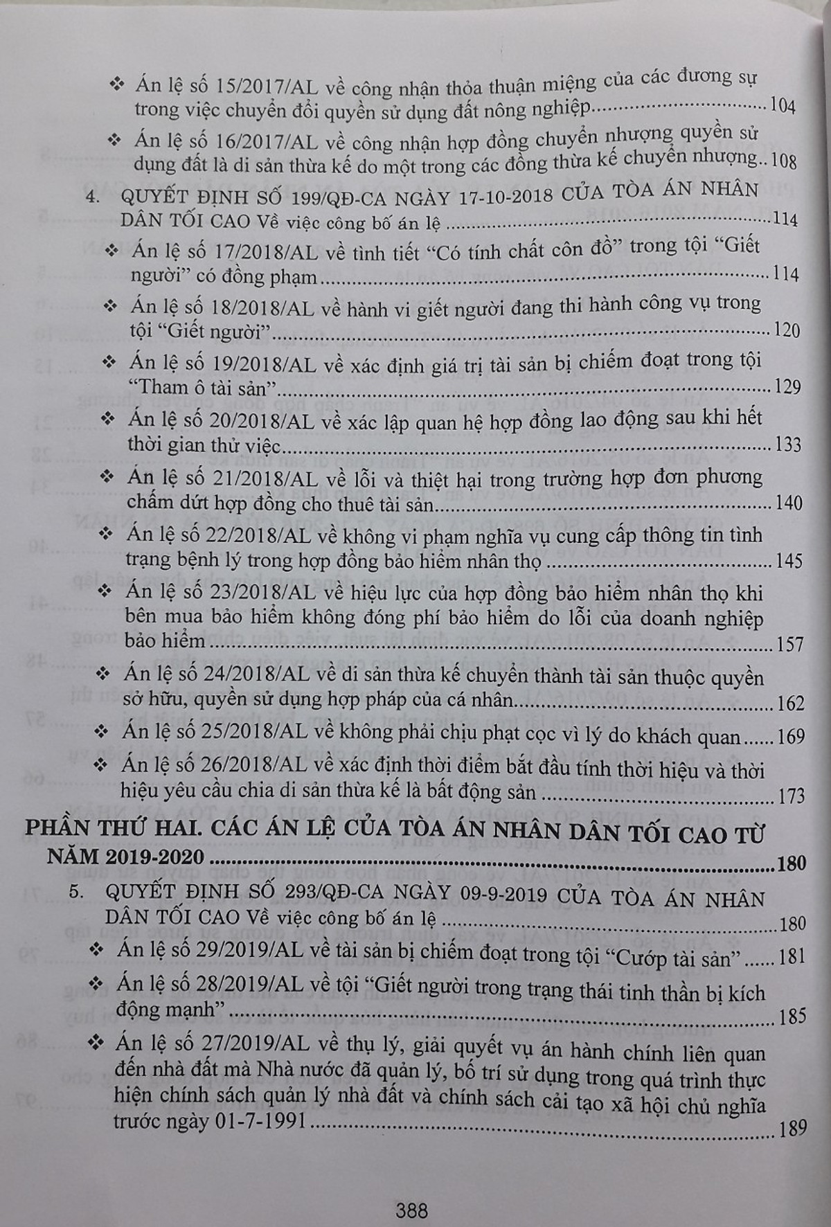 Tuyển Tập 37 Án Lệ Và Các Quyết Định Giám Đốc Thẩm Của Tòa Án Nhân Dân Tối Cao Về Hình Sự, Dân Sự, Kinh Tế, Lao Động