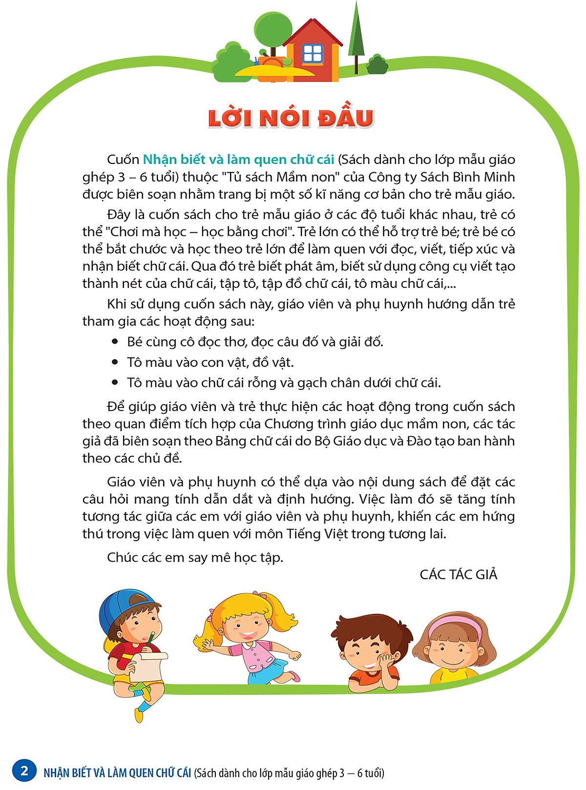 Sách – Nhận biết và làm quen chữ cái (Dành cho trẻ 3 – 6 tuổi)