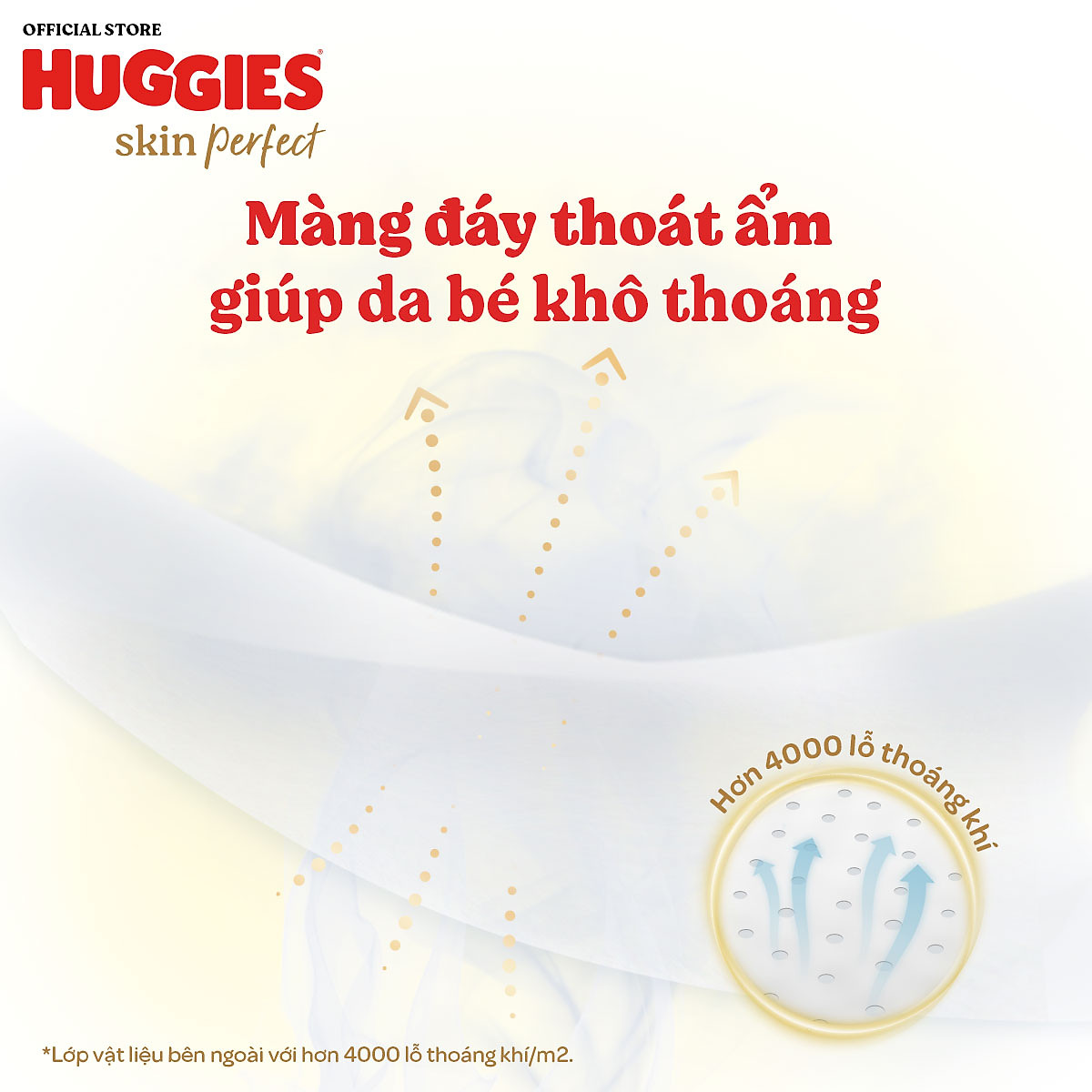 Tã/ Bỉm Quần Huggies Skin Perfect M/L/XL/XXL Super Jumbo Với 2 Vùng Thấm Giảm Kích Ứng Da