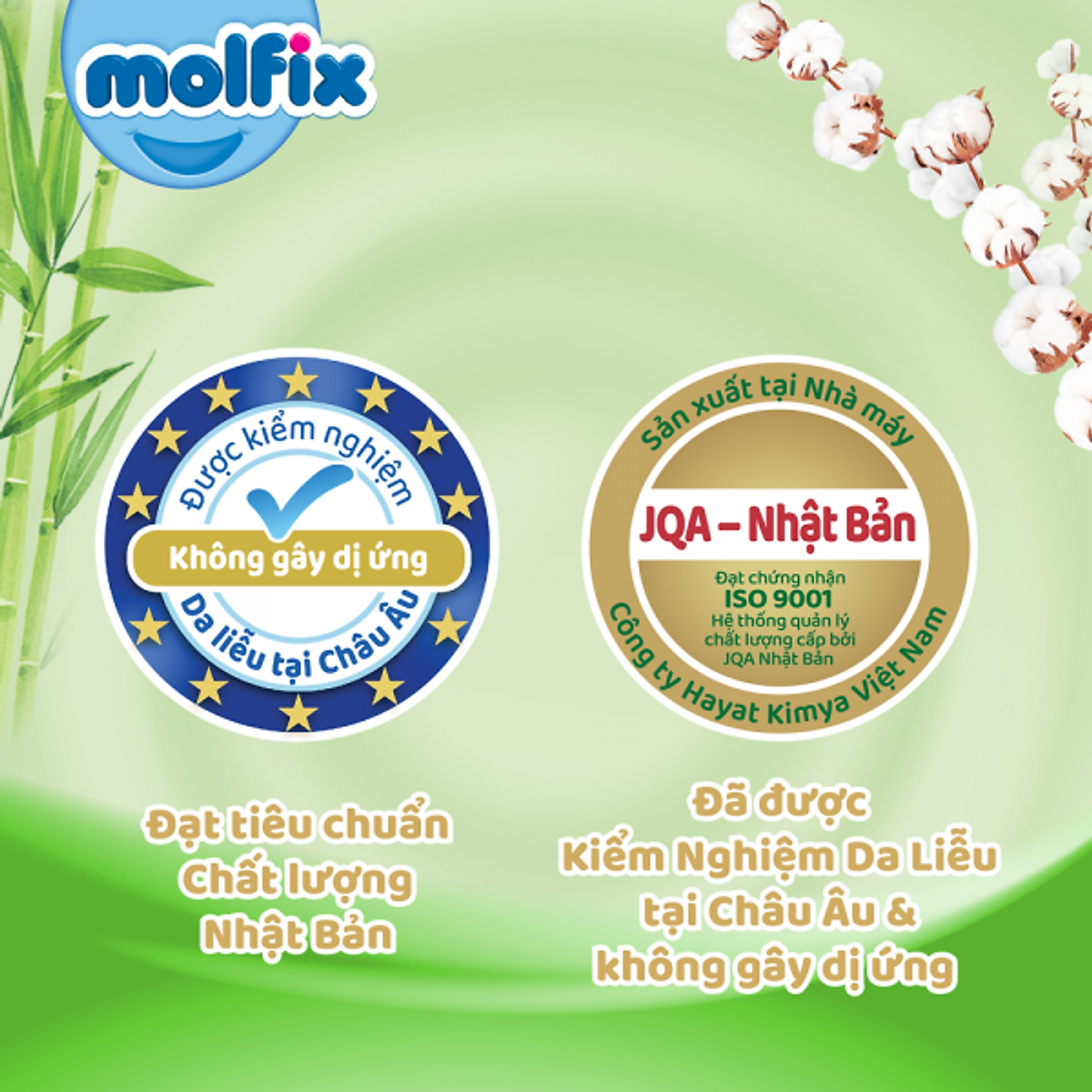 Miếng lót sơ sinh Molfix Thiên nhiên Super Jumbo Newborn 1 (dưới 1 tháng tuổi) - Gói 90+10 miếng