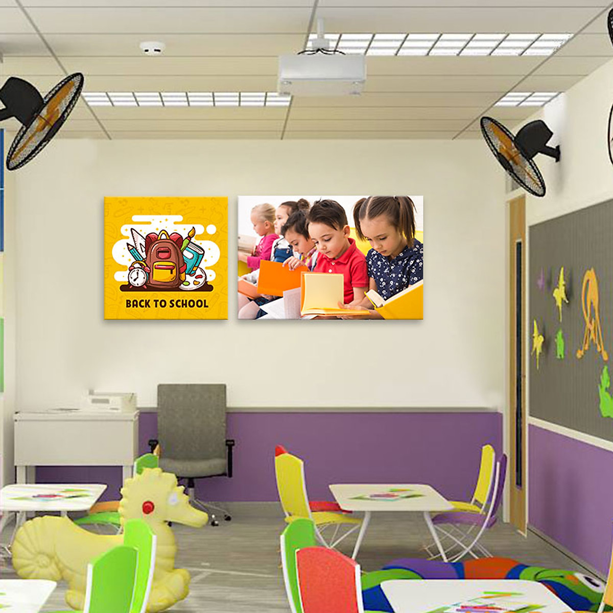 Mua Tranh treo tường lớp học anh ngữ dành cho trẻ em W2192 Size L ...