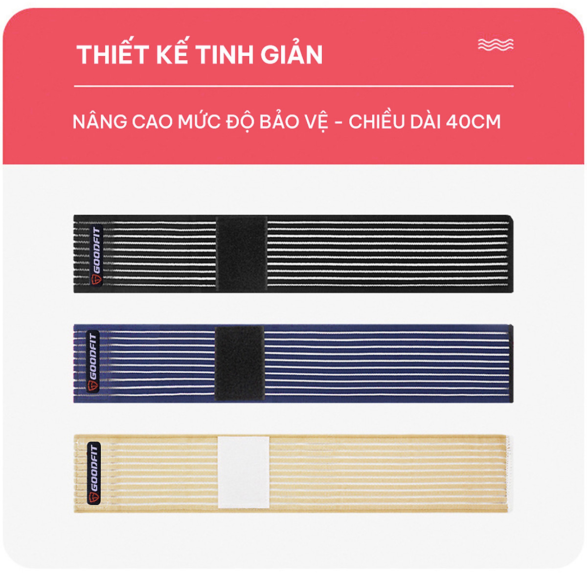 Quấn cổ tay thể thao GoodFit GF307W tập tạ, chơi cầu lông, Tennis