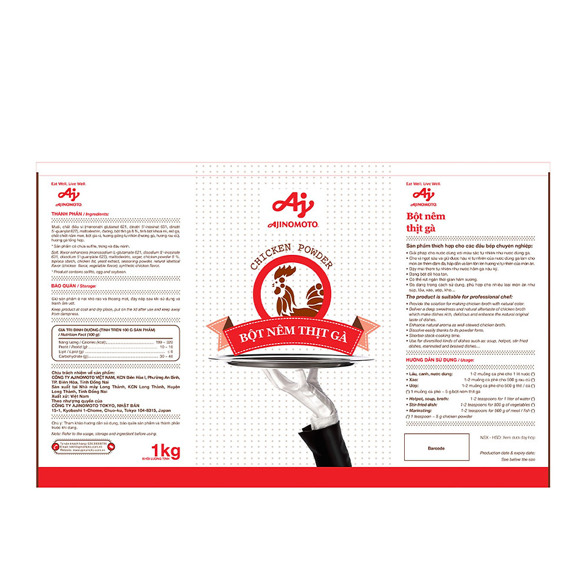 Bột Nêm Thịt Gà Ajinomoto 1kg