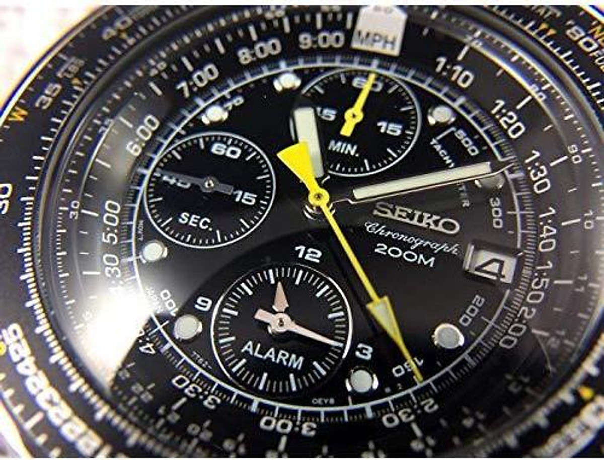 Mua Seiko Men's SNA411 Flight Alarm Chronograph Watch
