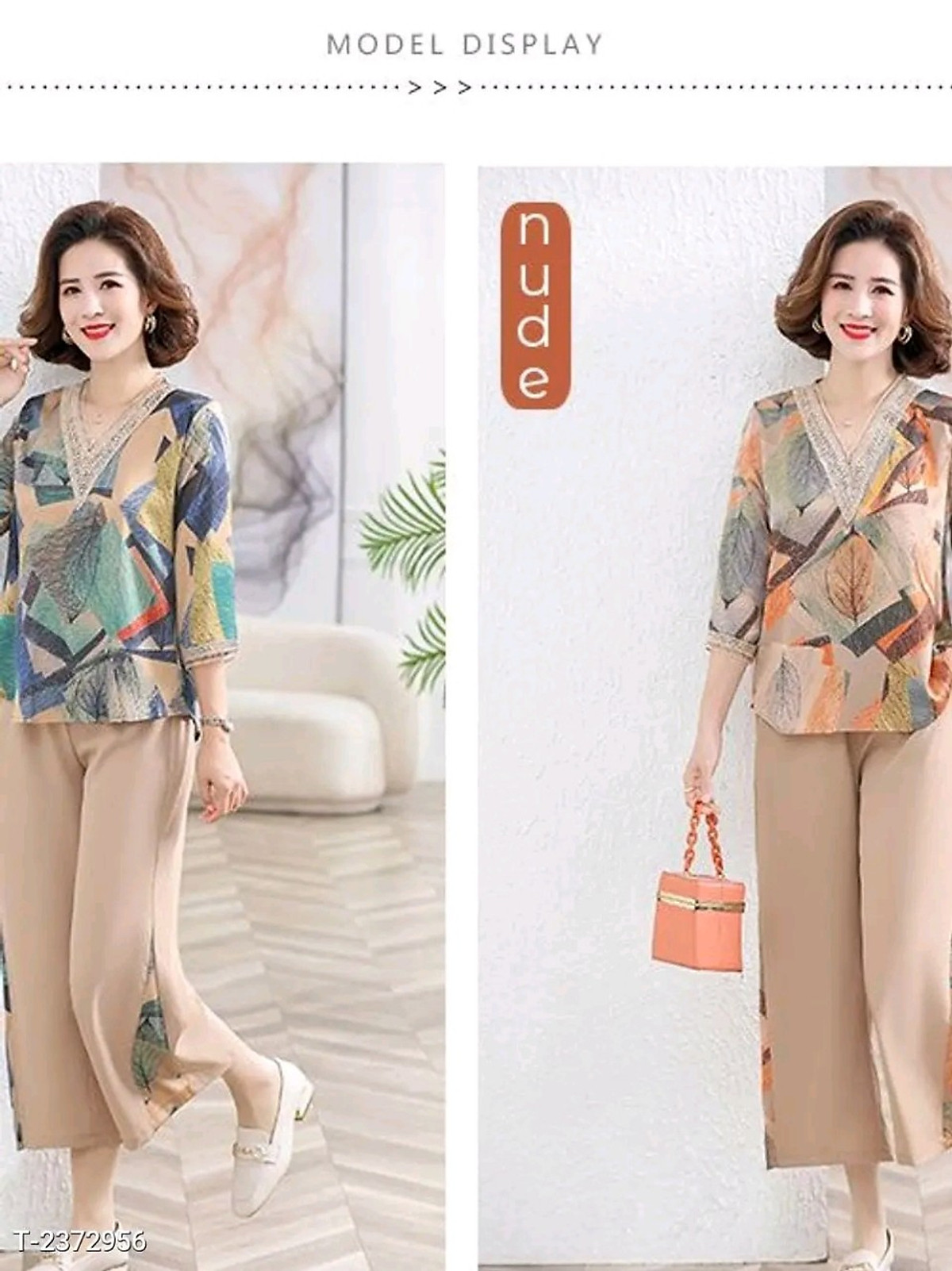 Đồ bộ trung niên cho bà cho mẹ, chất liệu Lụa Hàn mát, thấm hút mồ hôi, đồ bộ nữ kiểu set đi chơi , bộ đồ trung niên, Nesa Shop