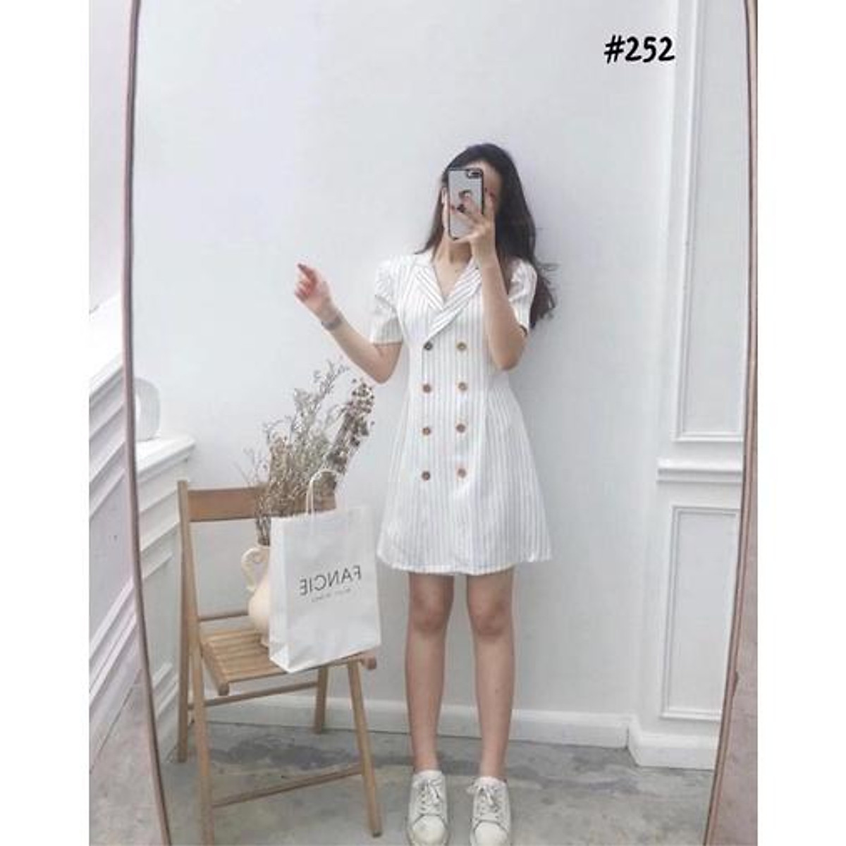 CN Set Áo Vest  Quần Váy Ren Đắp Chéo Màu Trắng Cùng Deal  Giá cả  luôn tốt nhất