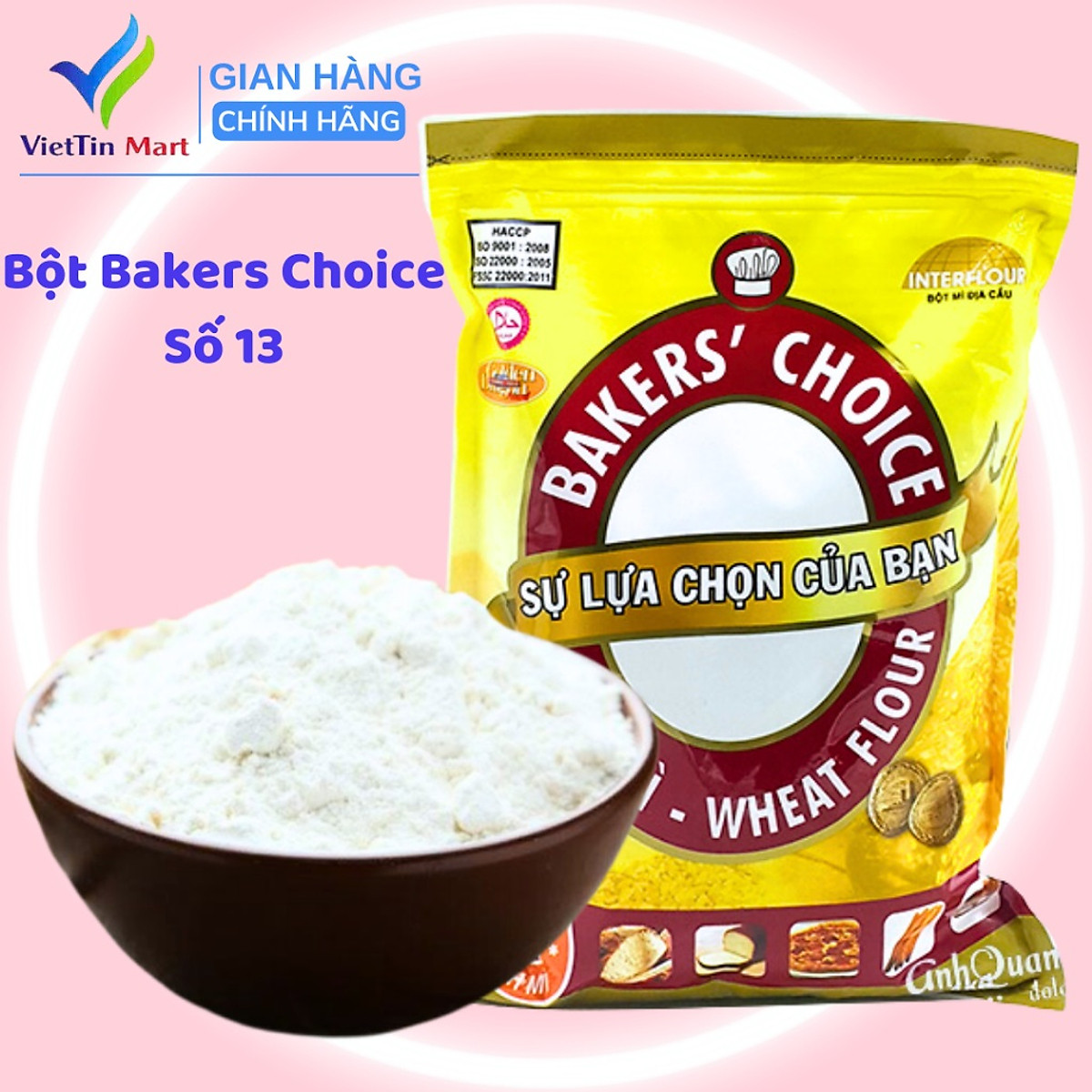Túi 1KG Bột Mì Số 13 Baker's Choice