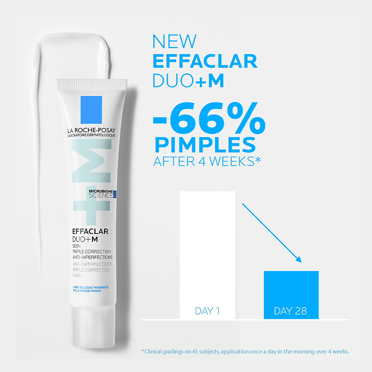 Kem dưỡng giảm mụn nhanh sau 8 giờ La Roche-Posay Effaclar Duo+ M 40ml