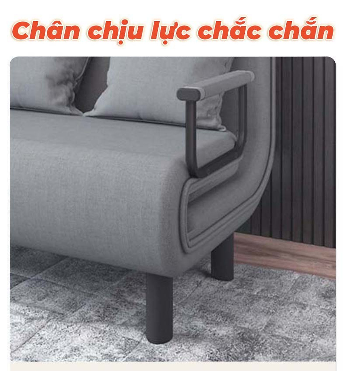 Giường Ghế Sofa Gấp Gọn (TẶNG KÈM 1 GỐI) Cho Văn Phòng, Nhà Khách Chính Hãng NIKITA