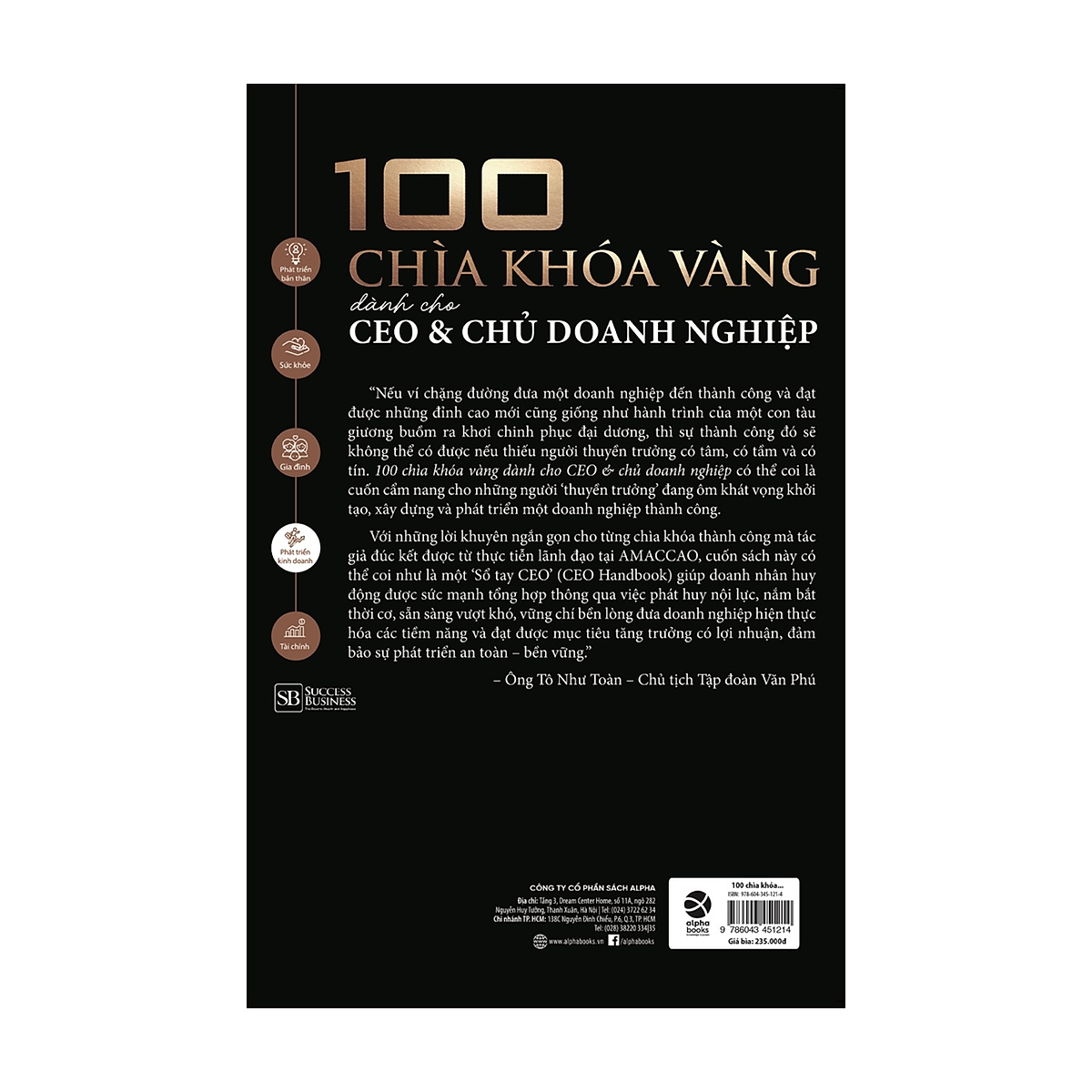 100 Chìa Khóa Vàng Dành Cho CEO & Chủ Doanh Nghiệp